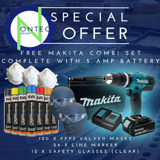 Line Marker, Safety Glasses, FFP3 Masks Special Offer