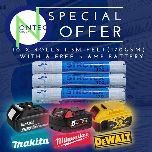 1.5m 170Gsm Roofing Felt Special Offer